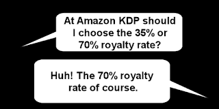 Is the 70% royalty rate always best at Amazon?
