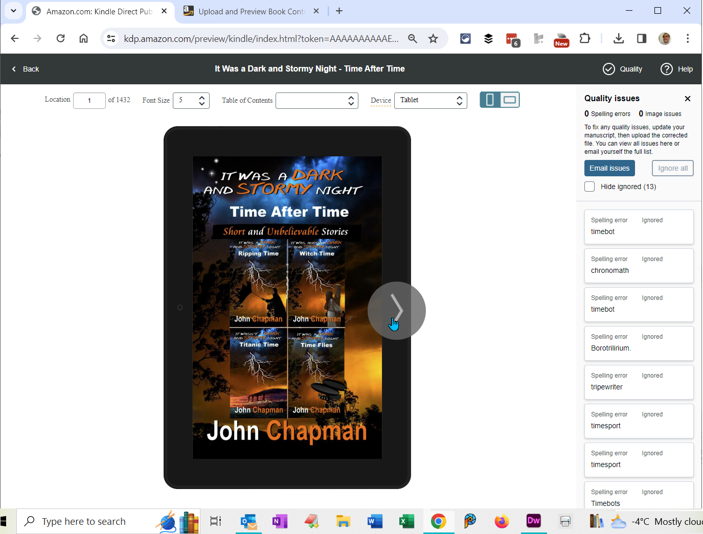 A cover image created using public domain images and Amazon Cover Creator.