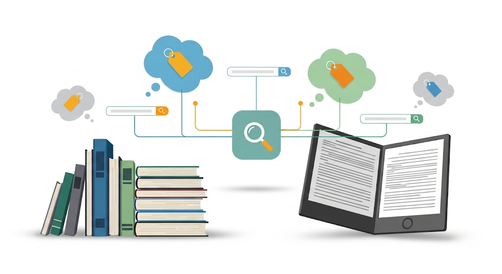 Keywords - also known as 'tags' but better named as 'key-phrases'