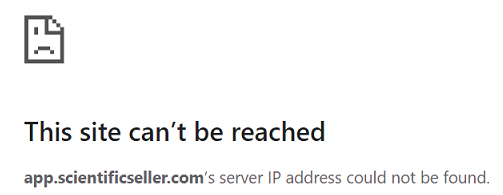 Website not available